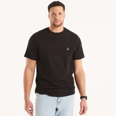 Nautica Mens Big & Tall Crewneck T-shirt In Black