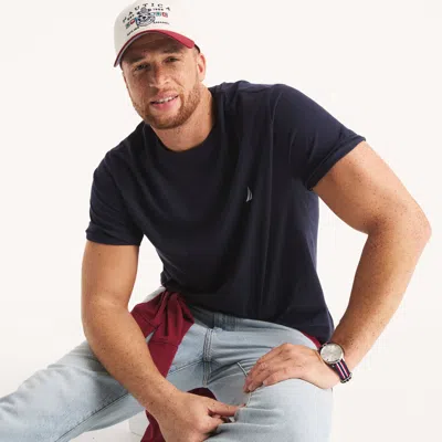 Nautica Mens Big & Tall Crewneck T-shirt In Blue