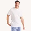 Nautica Mens Big & Tall Crewneck T-shirt In White