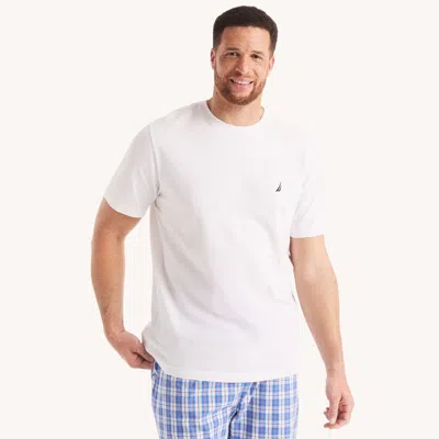 Nautica Mens Big & Tall Crewneck T-shirt In White
