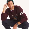 Nautica Mens Big & Tall Embroidered Crewneck Sweater In Multi
