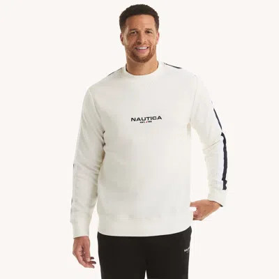 Nautica Mens Big & Tall Fleece Crewneck Sweatshirt In Multi