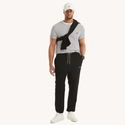 Nautica Mens Big & Tall Fleece Jogger In White