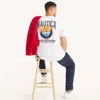 Nautica Mens Big & Tall Great Outdoors Graphic T-shirt In White
