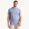 Nautica Mens Big & Tall Heather Crewneck Deck T-shirt In Blue