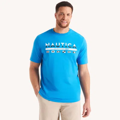 Nautica Mens Big & Tall Heritage Logo Graphic T-shirt