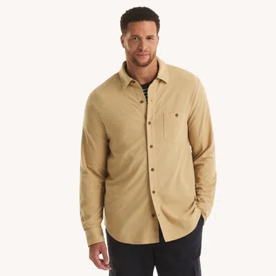 Nautica Mens Big & Tall Long-sleeve Button-down Polo In Blue