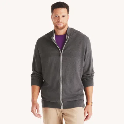 Nautica Mens Big & Tall Navtech Mock-neck Full-zip Sweater In Pink