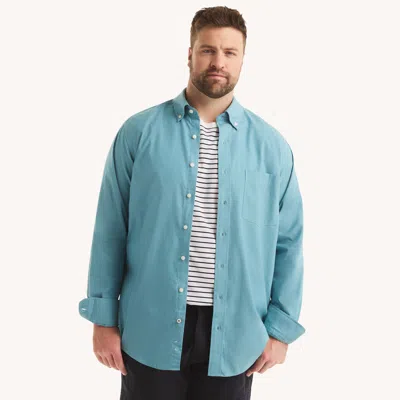 Nautica Mens Big & Tall Oxford Shirt In Blue