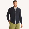 Nautica Mens Big & Tall Performance Mock-neck Full-zip Sweater In Blue