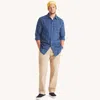 Nautica Mens Big & Tall Plaid Shirt In Blue