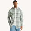 Nautica Mens Big & Tall Plaid Shirt In Blue