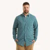 Nautica Mens Big & Tall Plaid Shirt In Green