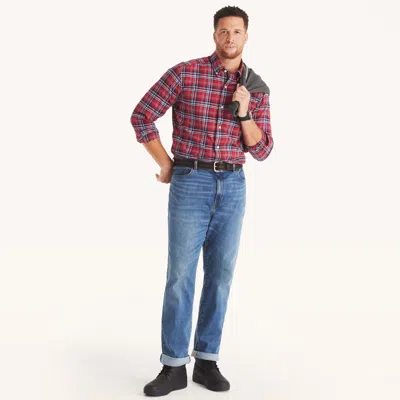 Nautica Mens Big & Tall Plaid Shirt In Multi