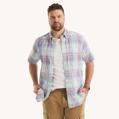 Nautica Mens Big & Tall Plaid Short-sleeve Shirt In Multi