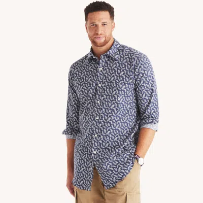 Nautica Mens Big & Tall Printed Shirt In Multi