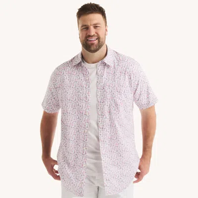 Nautica Mens Big & Tall Printed Short-sleeve Shirt In Multi