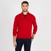 Nautica Mens Big & Tall Quarter-zip Mock-neck Sweater In Multi