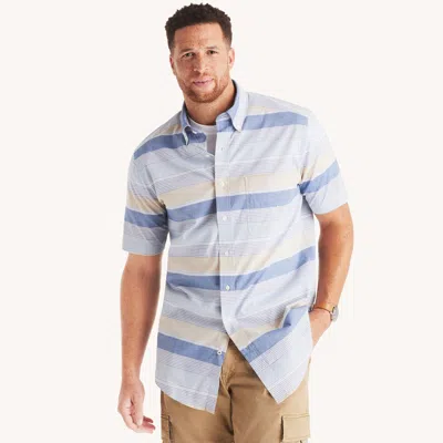 Nautica Mens Big & Tall Striped Short-sleeve Shirt In Multi