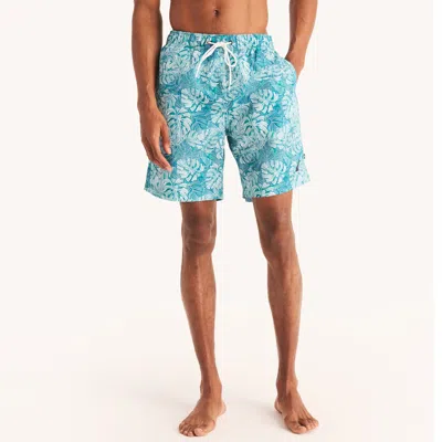 Nautica Mens Big & Tall Sustainably Crafted 8" Printed Quick-dry Swim In Multi