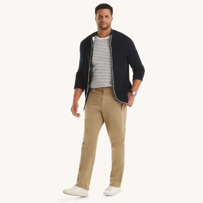 Nautica Mens Big & Tall Vintage Straight Stretch Denim In Brown