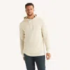 Nautica Mens Big & Tall Waffle-knit Hoodie In White