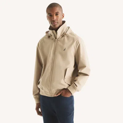 Nautica Mens Bomber Jacket In Neutral