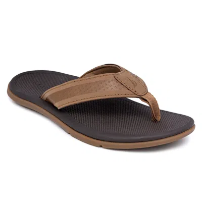 Nautica Mens Brand Icon Flip-flop In Brown
