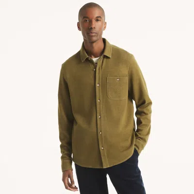 Nautica Mens Button-front Shirt In Gold