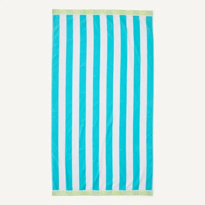 Nautica Mens Cabana Stripes Beach Towel In Blue
