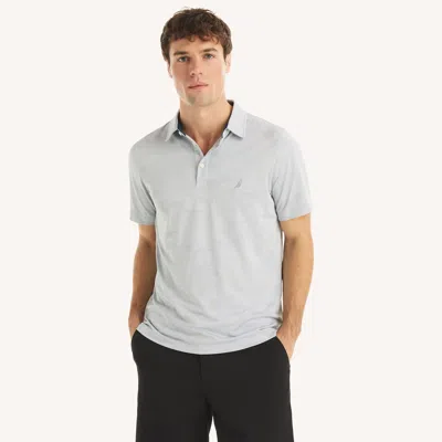Nautica Mens Camouflage Performance Polo In Gray