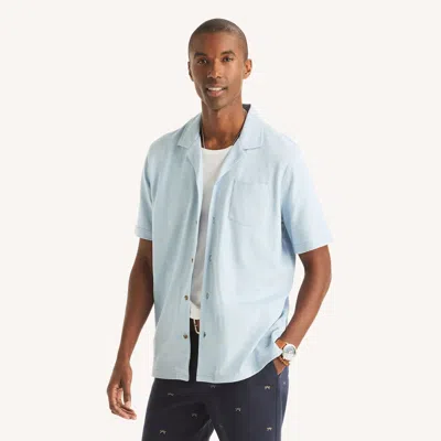 Nautica Mens Classic Fit Button-front Polo In Gray