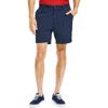Nautica Mens Classic Fit Chino Flat Front In Blue