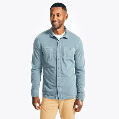 Nautica Mens Classic Fit Cotton-knit Shirt In Multi