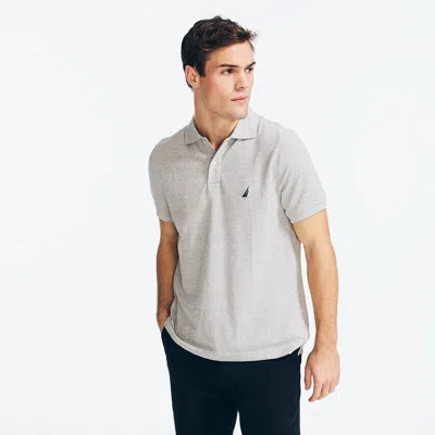 Nautica Mens Classic Fit Deck Polo In Grey