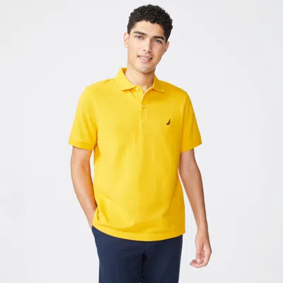 Nautica Mens Classic Fit Deck Polo In Yellow