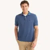 Nautica Mens Classic Fit Heather Deck Polo In Blue