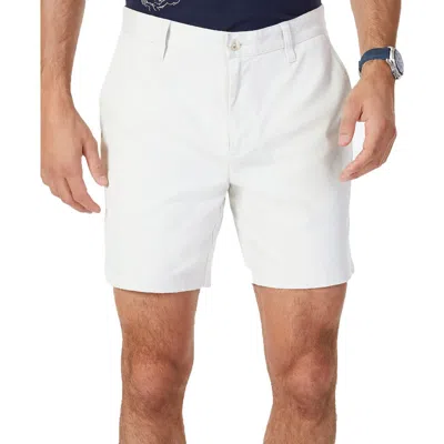 Nautica Mens Classic Fit Midi Casual Shorts In Bright White