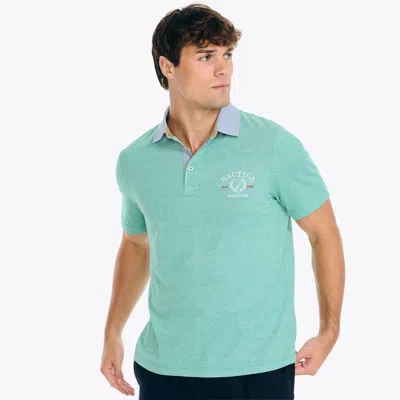 Nautica Mens Classic Fit Oxford Polo In Multi