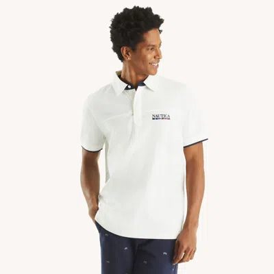 Nautica Mens Classic Fit Polo In White