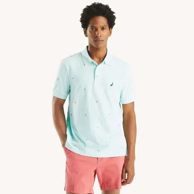 Nautica Mens Classic Fit Printed Polo In Multi
