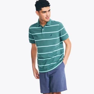 Nautica Mens Classic Fit Striped Deck Polo In Multi