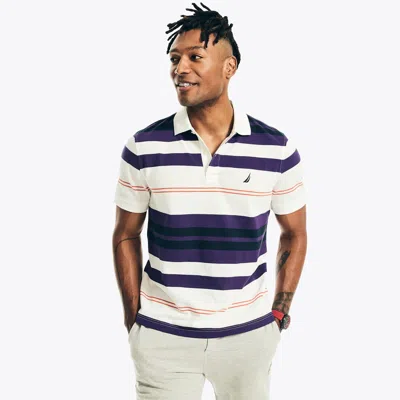 Nautica Mens Classic Fit Striped Polo In Multi