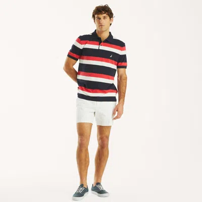 Nautica Mens Classic Fit Striped Polo In Multi