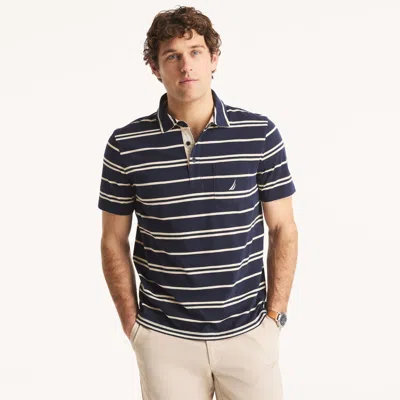 Nautica Mens Classic Fit Striped Polo In Multi