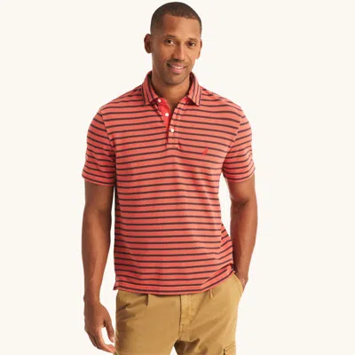 Nautica Mens Classic Fit Striped Polo In Multi