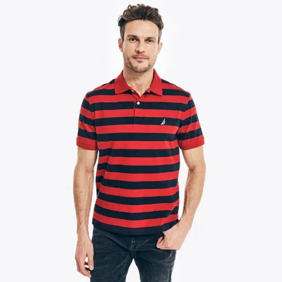 Nautica Mens Classic Fit Striped Polo In Multi