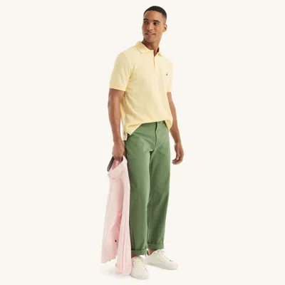 Nautica Mens Classic Fit Twill Pant In Green
