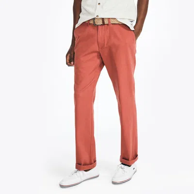 Nautica Mens Classic Fit Twill Pant In Multi