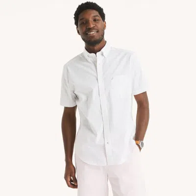 Nautica Mens Classic Fit Wrinkle-resistant Plaid Short-sleeve Shirt In Multi